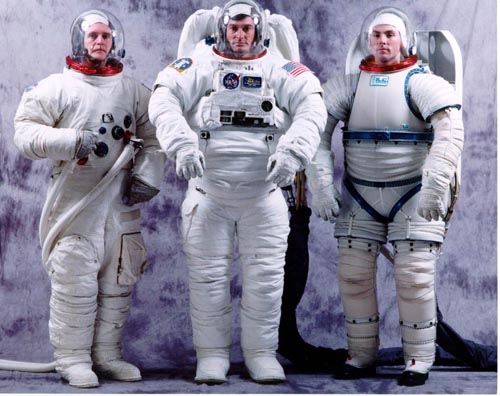Cernan's A17 back-up suit, Shuttle SSA, ILC I-suit