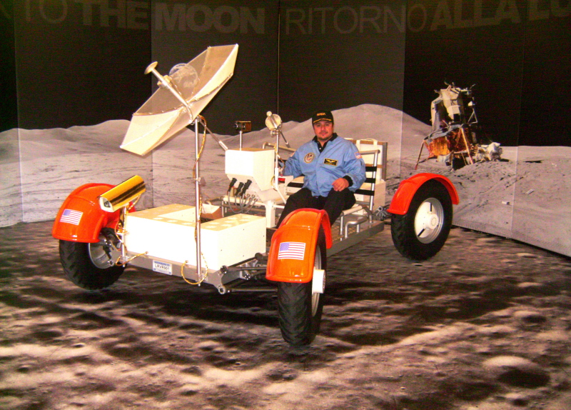 Luigi on the Italian-built LRV replica