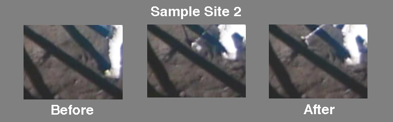 Before and AFter
          of Second Sample Site