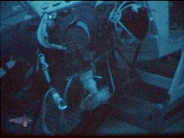 Hook attached
          to porch handrail