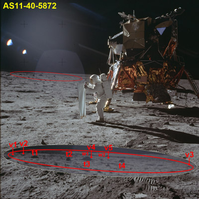 AS11-40-5872 with boulders t1-4 and v1-6 labeled