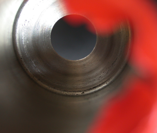 Close-up view of the interior of the flown Apollo 15 Sleeve