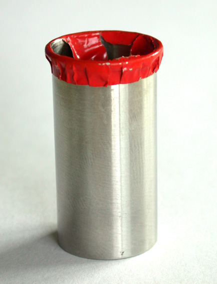 Lateral view of flown Apollo 15 Sleeve