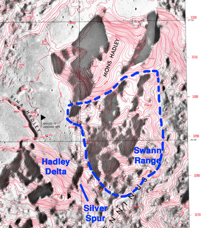 Notional extent of the Swann Range