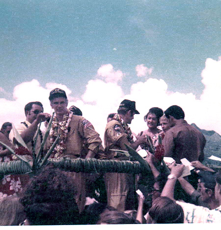 Gov. Haydon, Kevin Steen, Adm. Butts